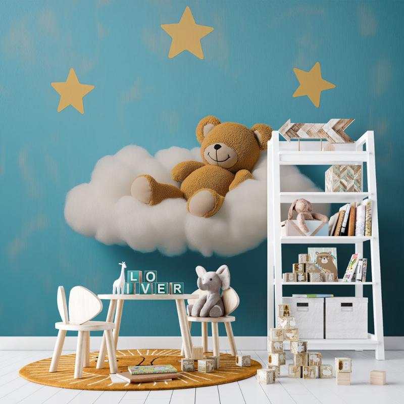 Chambre enfant avec peinture douce et motifs ludiques inspirés France